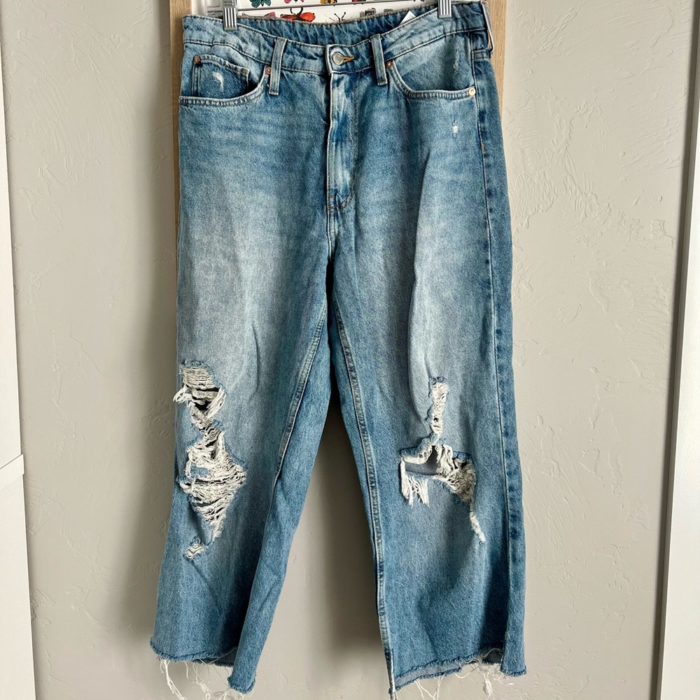 H&M Wide Leg Cropped denim